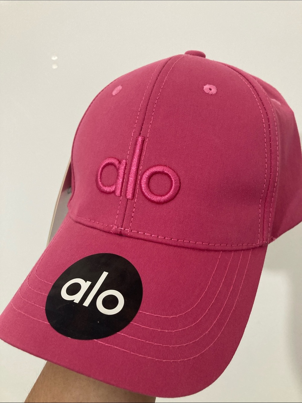 ALO Yoga Kids Hot Pink Logo Baseball Hat